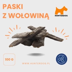 PASKI MIĘSNE Z WOŁOWINĄ / PASKI / 100g / OKOŁO 8 KAWAŁKÓW