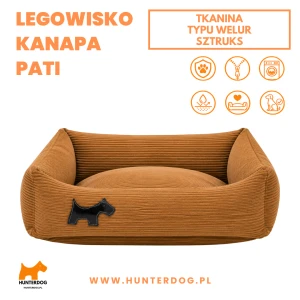 KANPA / SZTRUKS / KOLOR KARMELOWY / LEGOWISKO FIONA