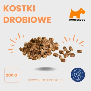 KOSTKI TRENERKI MIĘSNE Z KURCZAKIEM / KOSTKI / 200g