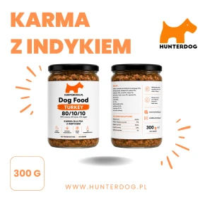 KARMA MOKRA DLA PSA Z INDYKIEM / SŁOIK / 300 g