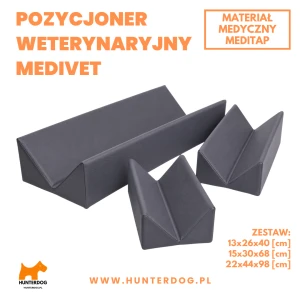 POZYCJONER WETERYNARYJNY / ZESTAW S-L-XL / KOLOR GRAFITOWY