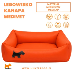 KANAPA  /  MEDIVET / POMARAŃCZOWY / LEGOWISKO MEDIVET