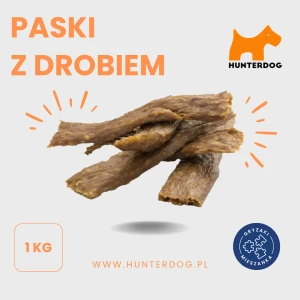 PASKI MIĘSNE Z DROBIEM / PASKI / 1 kg / OKOŁO 80 KAWAŁKÓW