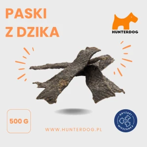 PASKI MIĘSNE Z KRÓLIKIEM / PASKI / 500g / OKOŁO 40 KAWAŁKÓW
