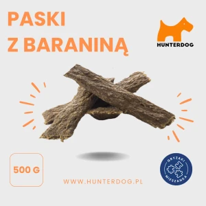 PASKI MIĘSNE Z BARANINĄ / PASKI / 500g / OKOŁO 40 KAWAŁKÓW