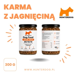 KARMA MOKRA DLA PSA Z JAGNIĘCINĄ / SŁOIK / 300 g (1) (1)