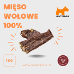 MIĘSO WOŁOWE 100% / PASKI / 1 kg / OKOŁO 150 KAWAŁKÓW
