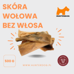 SKÓRA WOŁOWA BEZ WŁOSA  / KAWAŁKI / 500 g / OKOŁO 20 KAWAŁKÓW