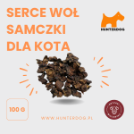 SERCA WOŁOWE / SMACZKI DLA KOTA / 100 g / OKOŁO 15 KAWAŁKÓW